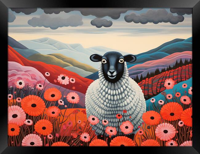 Swaledale Sheep Framed Print by Steve Smith