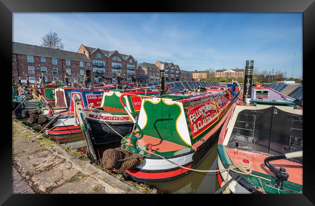 Colours of the Ellesmere Port Easter boat gatherin Framed Print by Jason Wells