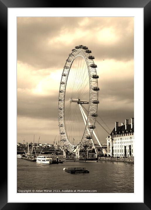 The Enchanting London Eye Framed Mounted Print by Aidan Moran