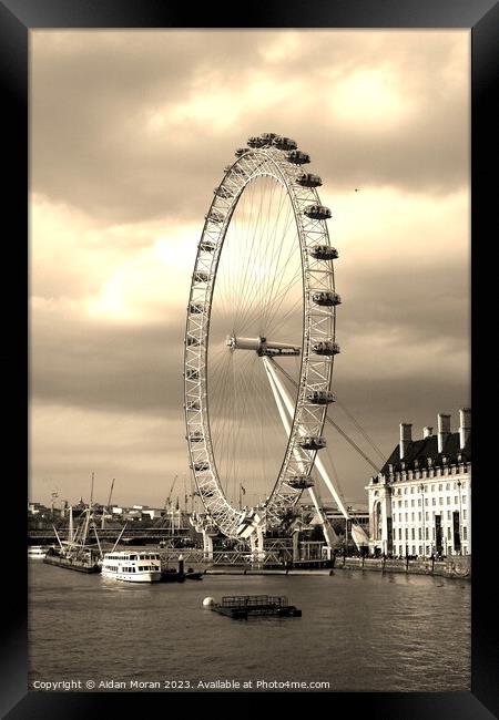 The Enchanting London Eye Framed Print by Aidan Moran