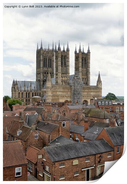 Rooftops of Lincoln Print by Lynn Bolt