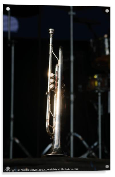 Harmony at Beatyard: Trumpet Illuminated Acrylic by Fabrice Jolivet