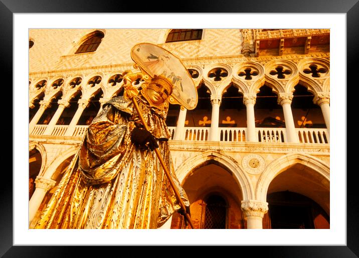 ITALY VENICE CARNIVAL Framed Mounted Print by urs flueeler