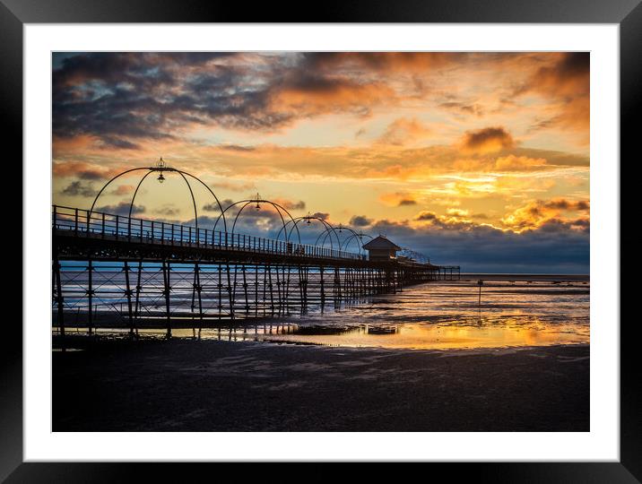 Southport Pier Framed Mounted Print by Peter Jarvis