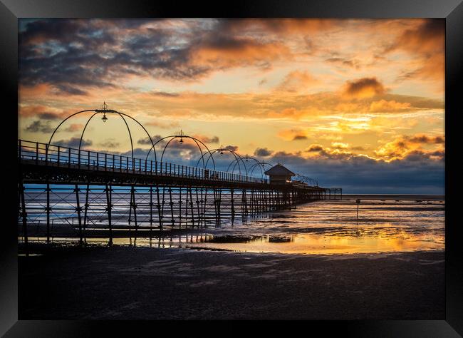 Southport Pier Framed Print by Peter Jarvis