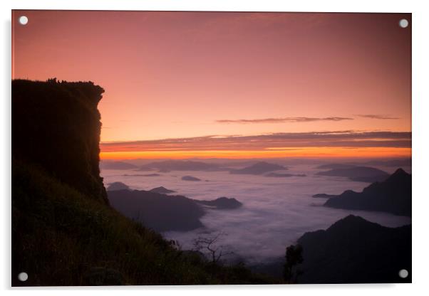 THAILAND CHIANG RAI PHU CHI FA Acrylic by urs flueeler