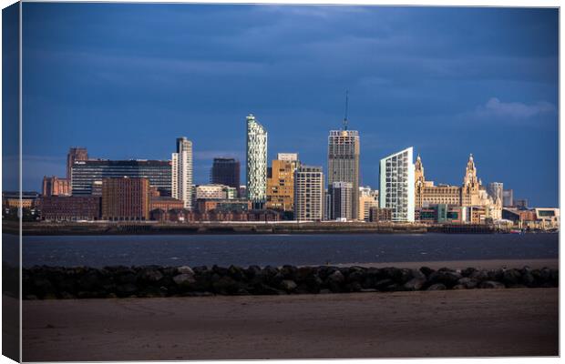 Liverpool Waterfront Canvas Print by Peter Jarvis