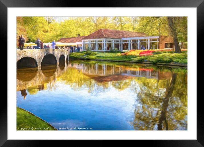 Reflections of Spring - CR2305-9181-OIL Framed Mounted Print by Jordi Carrio