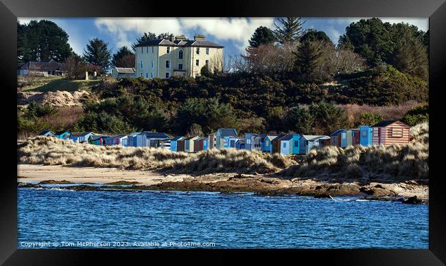 Hopeman, Vibrant Coastal Haven  Framed Print by Tom McPherson