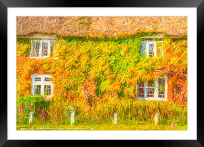 Thatched Cottage Dream Art Framed Mounted Print by David Pyatt