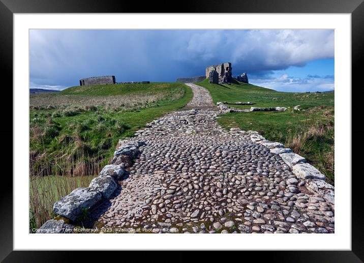 "Timeless Beauty: Exploring Duffus Castle" Framed Mounted Print by Tom McPherson
