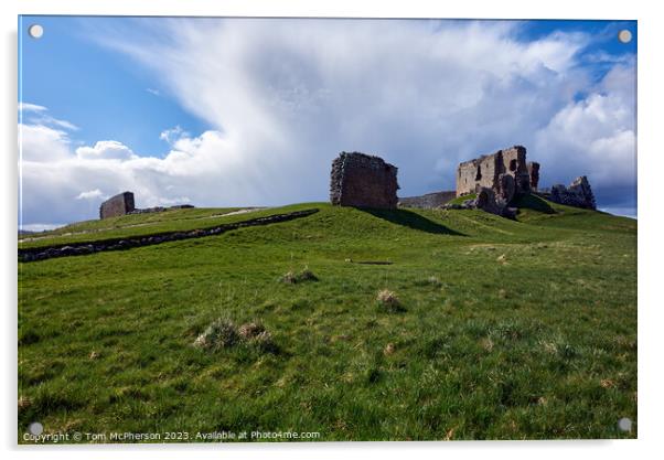 Duffus Castle, near Elgin Acrylic by Tom McPherson
