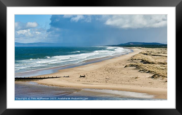 East Beach Lossiemouth Framed Mounted Print by Tom McPherson