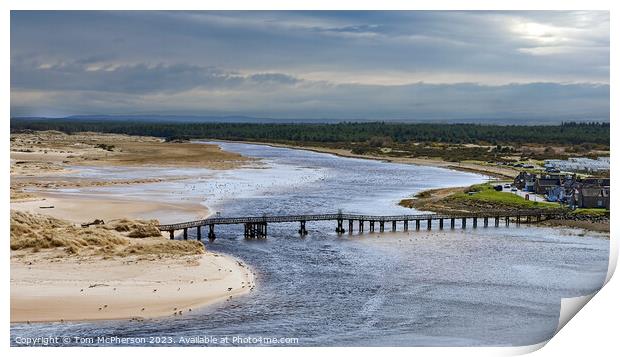  Lossiemouths' Iconic Bridge   Print by Tom McPherson