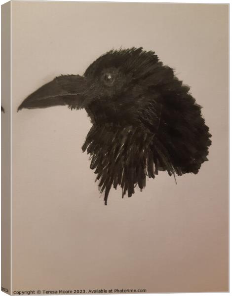 Raven Canvas Print by Teresa Moore