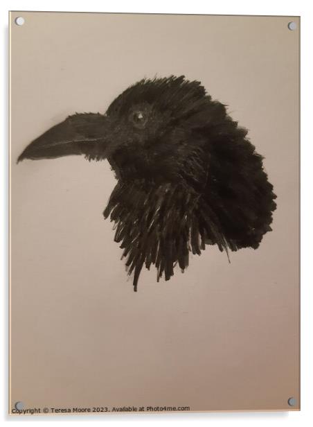 Raven Acrylic by Teresa Moore
