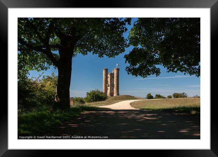 Broadway Tower, Worcestershire Framed Mounted Print by David Macdiarmid