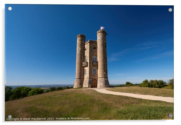 Broadway Tower, Worcestershire Acrylic by David Macdiarmid