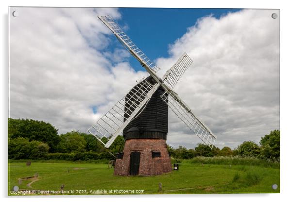 Avoncroft Windmill Acrylic by David Macdiarmid