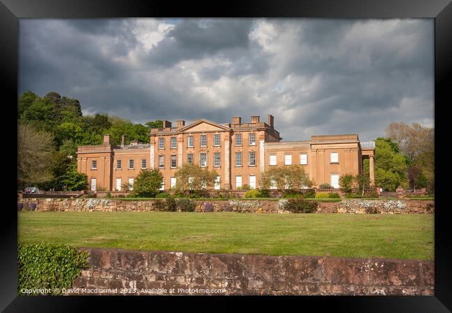 Himley Hall Framed Print by David Macdiarmid