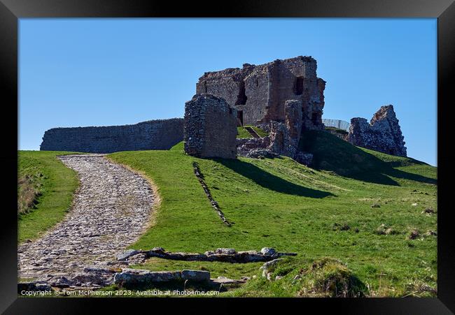 "Ancient Ruins Unveiled: Duffus Castle" Framed Print by Tom McPherson