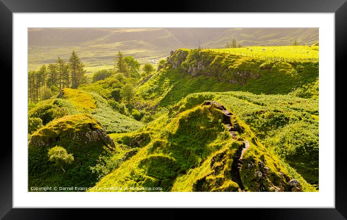 Path to Castle Ewen Framed Mounted Print by Darrell Evans