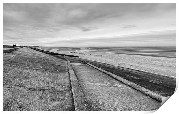 Path down to Meols beach Print by Jason Wells