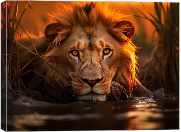 The King Of The Jungle Canvas Print by Steve Smith