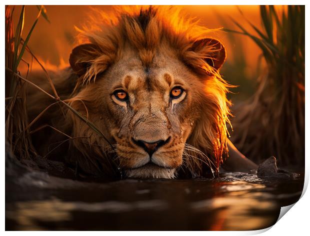 The King Of The Jungle Print by Steve Smith