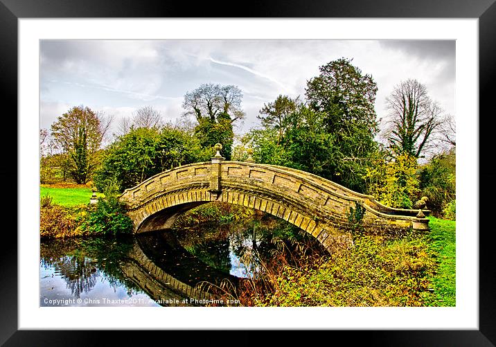 Chinese bridge Framed Mounted Print by Chris Thaxter