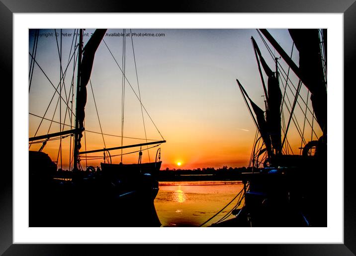 Sunrise Over The Hythe Framed Mounted Print by Peter F Hunt