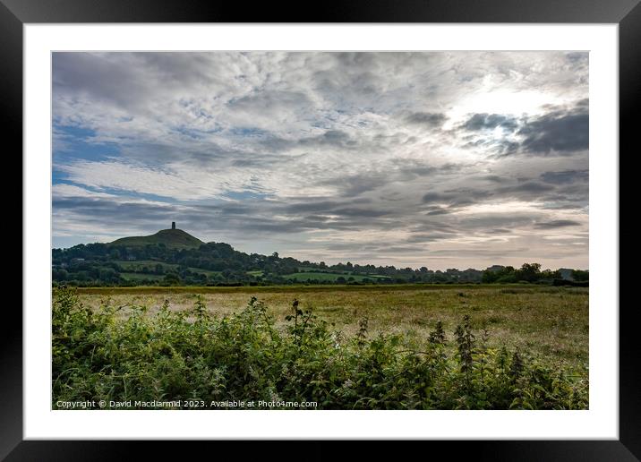 Glastonbury Tor  Framed Mounted Print by David Macdiarmid