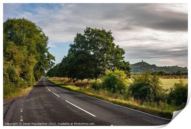 All roads lead to Avalon Print by David Macdiarmid