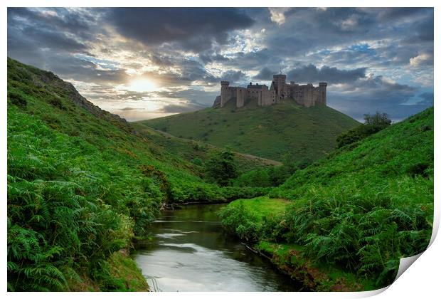 Castle Scene Print by simon alun hark