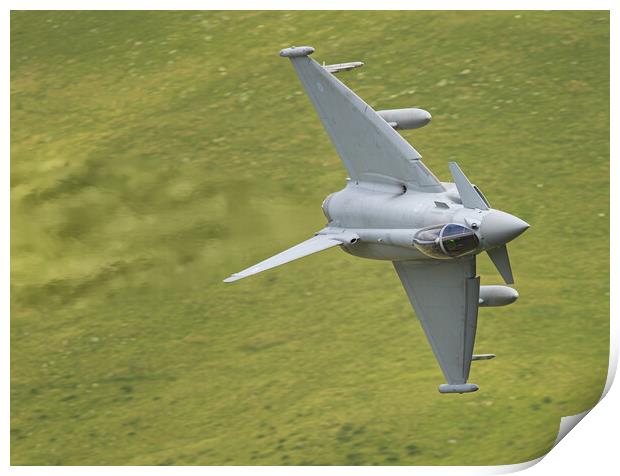 RAF Typhoon low level Print by Rory Trappe
