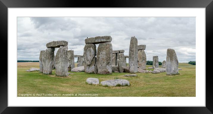 Stonehenge Framed Mounted Print by Paul Tuckley