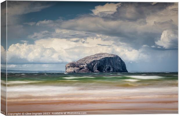Bass Rock seascape Canvas Print by Clive Ingram
