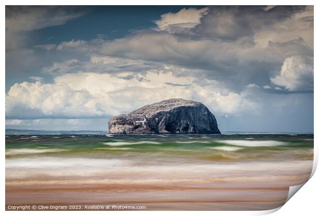 Bass Rock seascape Print by Clive Ingram