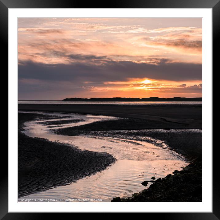 Dawn seascape Framed Mounted Print by Clive Ingram