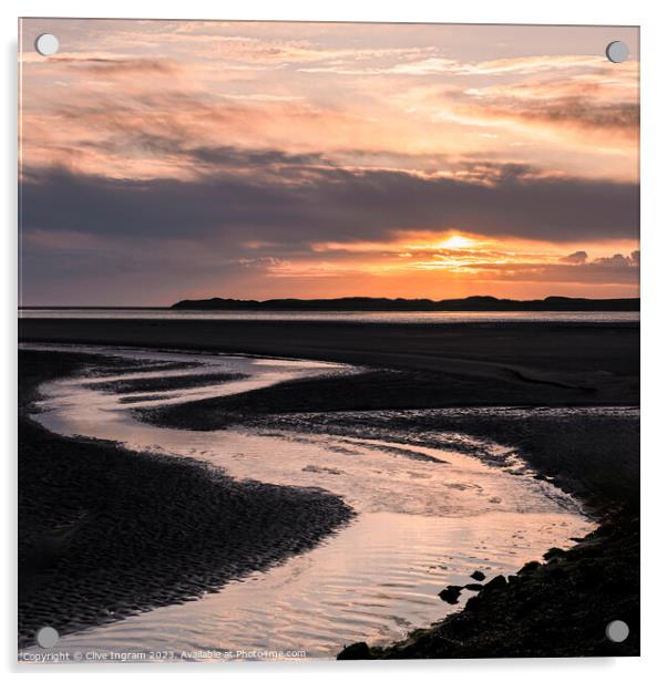 Dawn seascape Acrylic by Clive Ingram