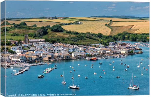 Salcombe Harbour in the Summer Canvas Print by Paul F Prestidge