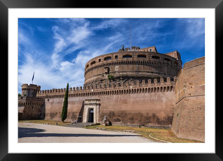Castel Sant Angelo In Rome Framed Mounted Print by Artur Bogacki