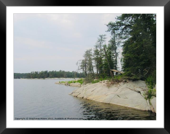Northern Lake Framed Mounted Print by Stephanie Moore