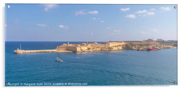 Fort Ricasoli Malta Acrylic by Margaret Ryan