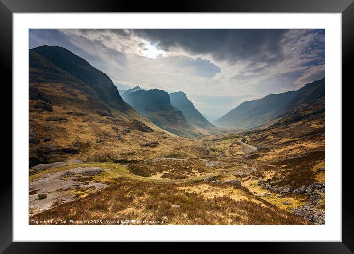 Glencoe, The Scottish Highlands Framed Mounted Print by Ian Flanagan