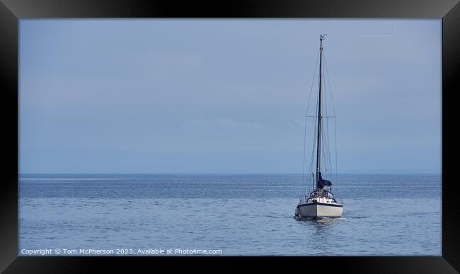 Tranquil Reflections on the Moray Firth Framed Print by Tom McPherson