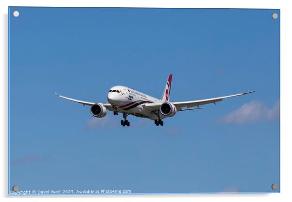 Bangladesh Airlines Boeing 787   Acrylic by David Pyatt