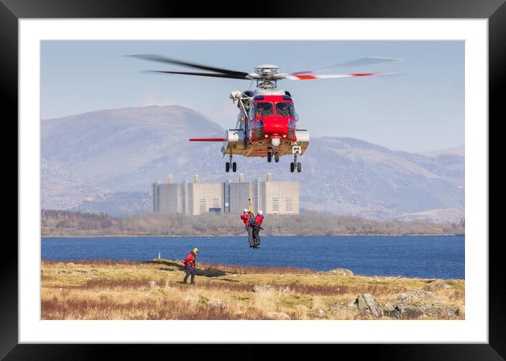 Search and Rescue Framed Mounted Print by Rory Trappe
