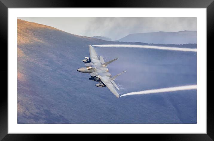 F15 fast and low Framed Mounted Print by Rory Trappe