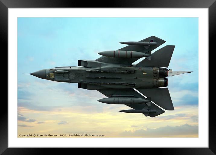"Graceful Power Unleashed" Framed Mounted Print by Tom McPherson